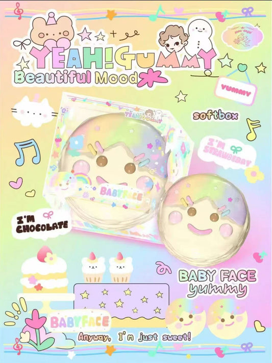 Lisa Chocolate Baby Face Girl Bun Squishy