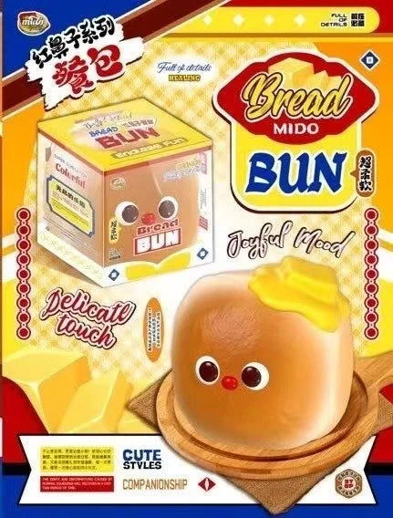 Mido Red Nose Bread Bun Squishy