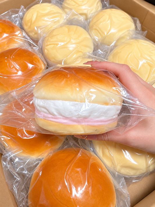 Rosey Cream Bun Squishy