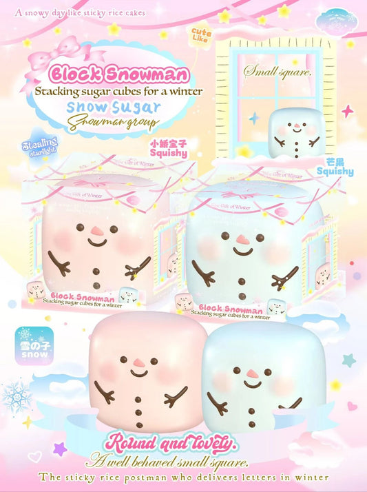 Lisa Block Snowman Snow Sugar Squishy