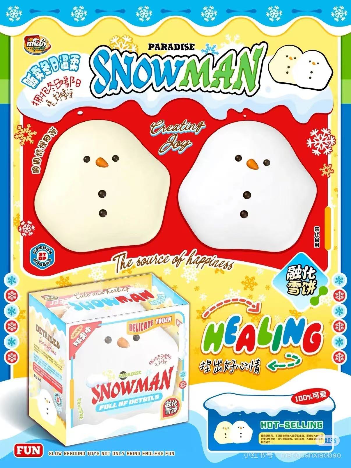 Mido Melted Snowman Squishy