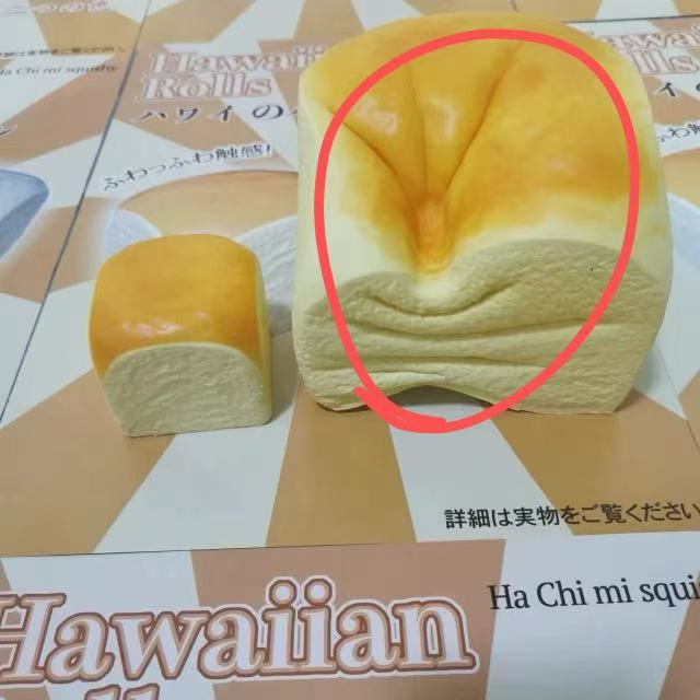 Hachimi Hawaii Bread Squishy ( Bigger Size)