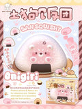 Puppy Onigiri Rice Ball Squishy – Strawberry Flavor