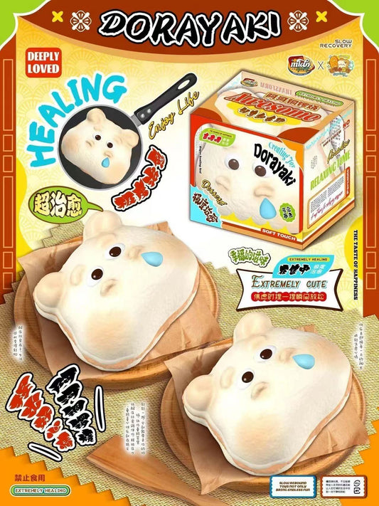 Mido White Hippo Dorayaki Squishy