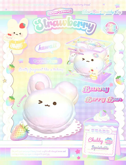 Lisa*Kira Strawberry Bunny Berry Bun Squishy (Thailand Exclusive)