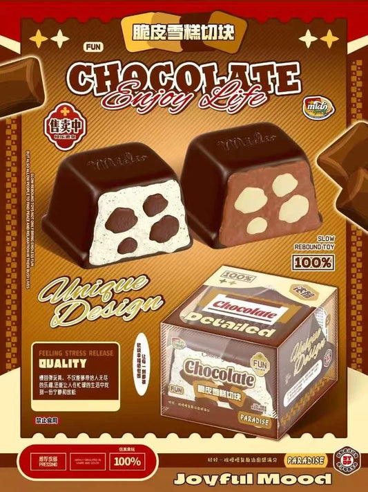Mido Chocolate Cube Squishy
