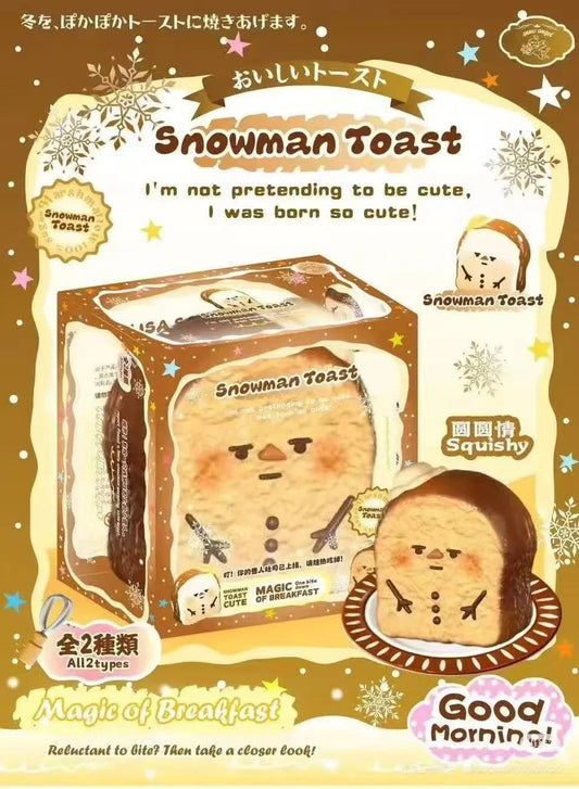 Lisa Snowman Toast Squishy