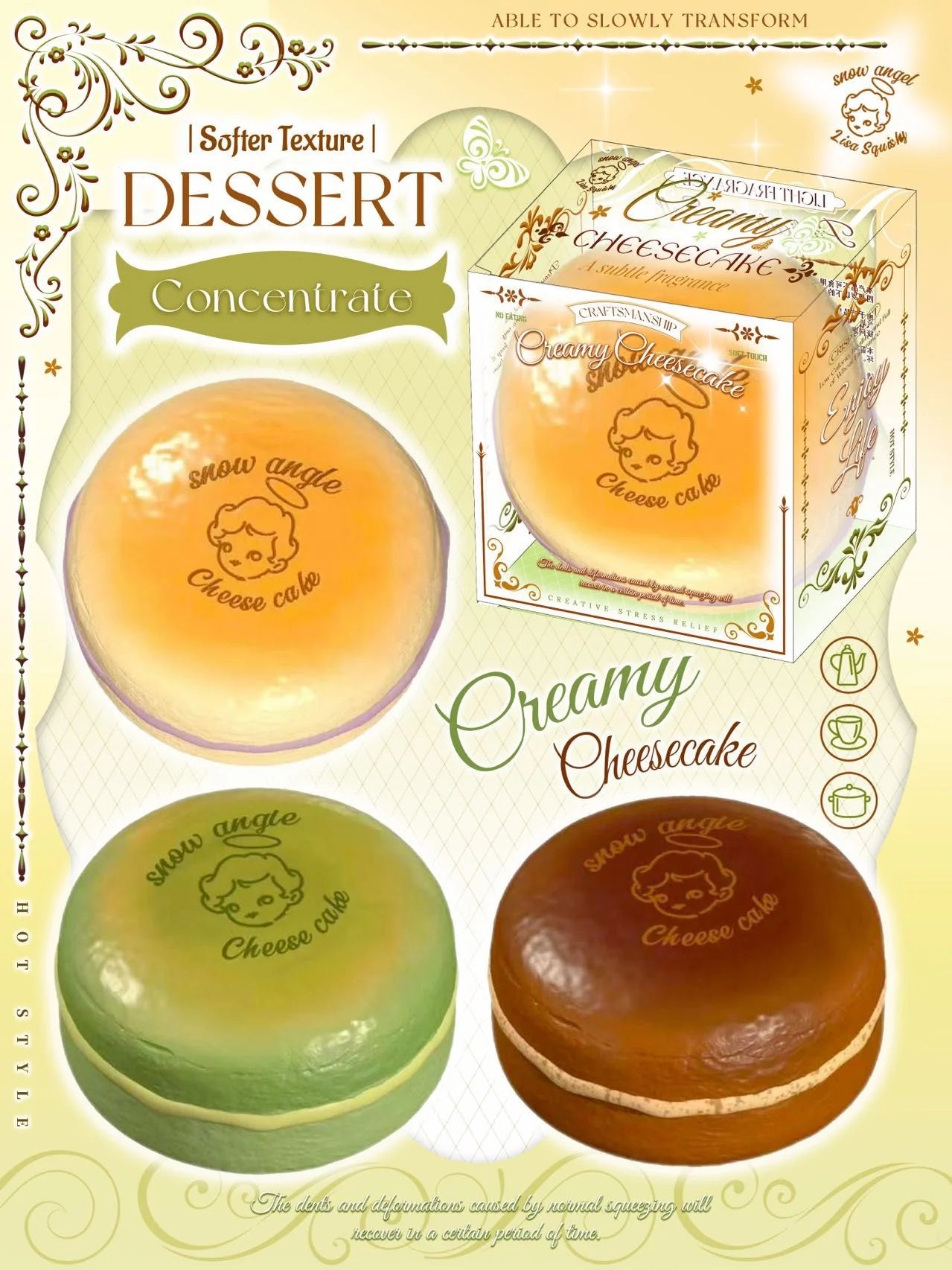 Lisa Angel Cheesecake Squishy