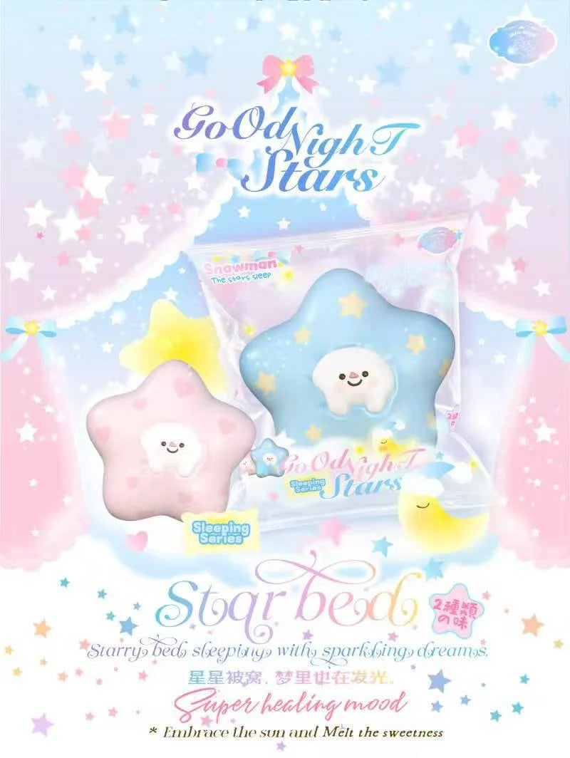 Lisa Snowman Star Bed Squishy
