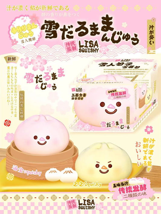 LISA Snow Daruma Manju Squishy